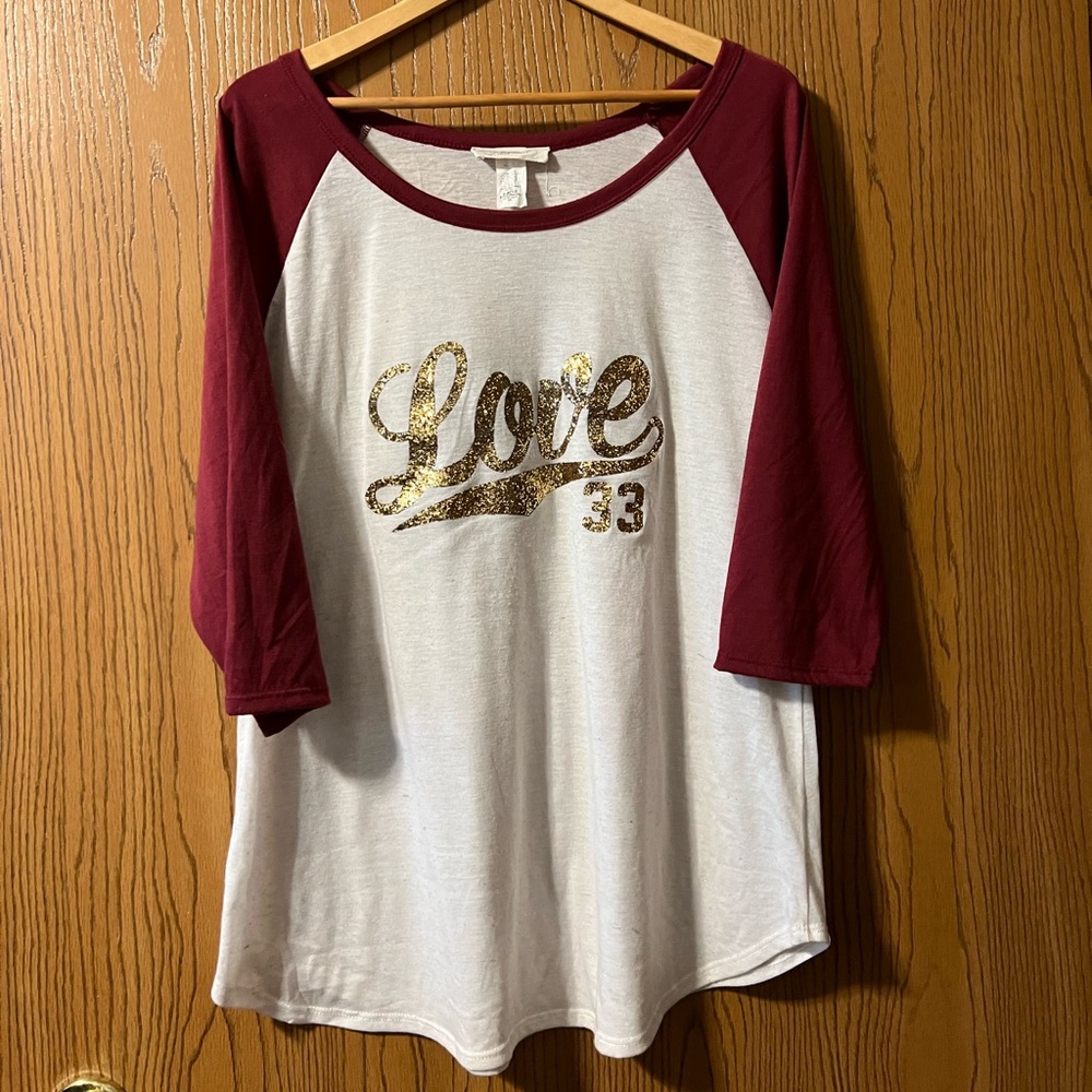 23 Love Street baseball tee 3x